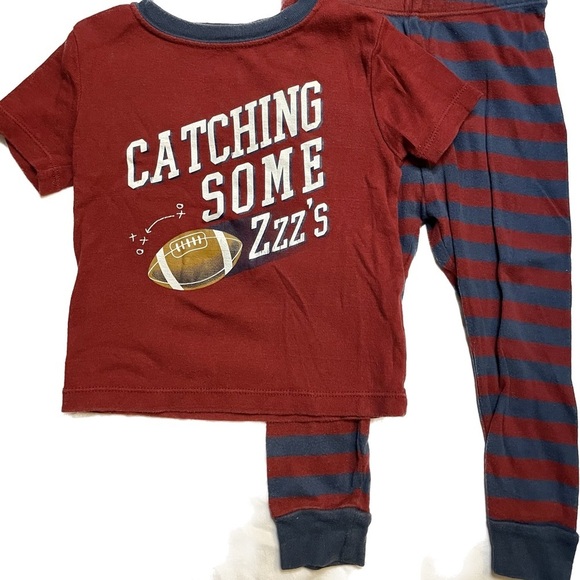 wonder nation Other - Wonder Nation Sleepwear set 2T Boys Red and Blue PRELOVED Football decal